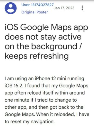 Google-Maps-keeps-refreshing-on-iOS-issue-1