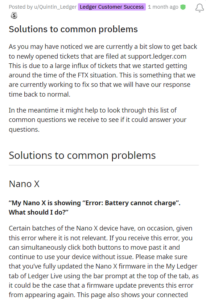 NANO X issue