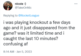 Rocket league reappear