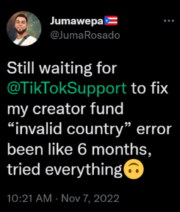 TikTok-invalid-country-error