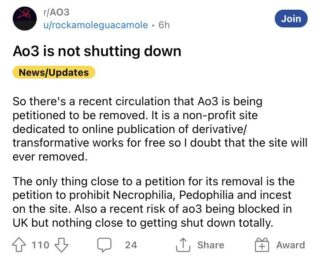 AO3- shutdown