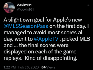 MLS scores Apple TV