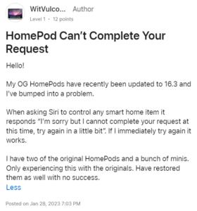HomePod-problem-completing-request-error