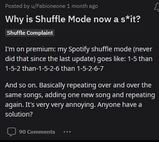 Spotify-shuffling-not-working