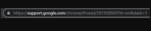 Google Chrome Search bar highlighted text color change