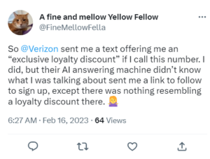 Verizon loyalty discount