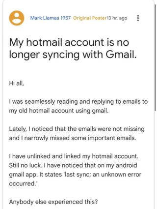 gmail-users-unable-to-sync-outlook-or-hotmail-account