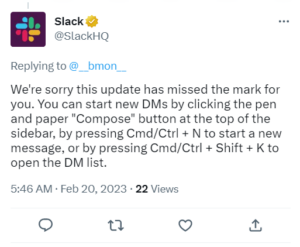 workaround slack