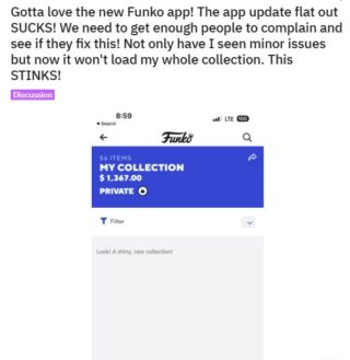 Funko-app-not-working-propely-issue-1