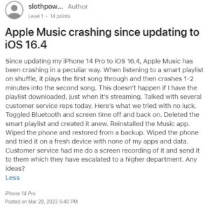 Apple-Music-freezing-and-restarting-after-iOS-16.4-update