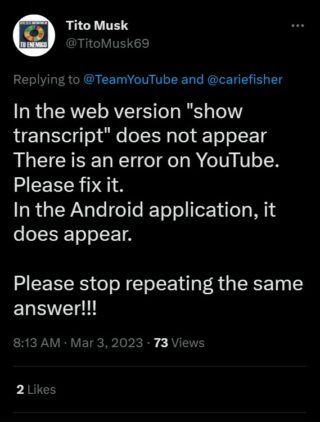 YouTube-Show-transcript-option-missing-issue