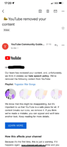 YouTube strikes channels for violations by playlist videos