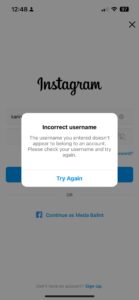 instagram account suspended