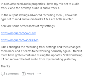 obs no audio workaround