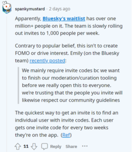 Bluesky-invites