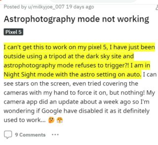 Google-Pixel-6a-astrography-mode-not-working-or-activating-issue-1