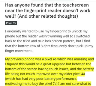 Google-Pixel-7a-fingerprint-sensor-not-working-issue-1