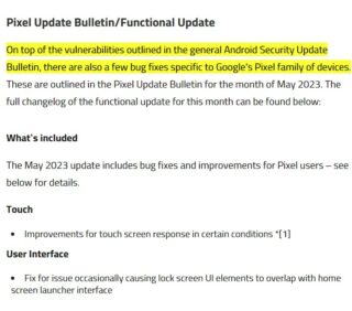 Pixel-May-2023-patch-notes