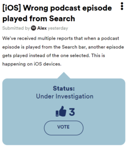 Spotify-playing-wrong-podcast-episode-from-Search