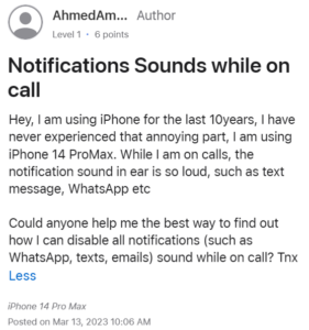 iPhone-14-Pro-Max-loud-text-notification-when-on-call