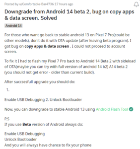 Pixel-devices-on-Android-14-beta-2-stuck-on-Copy-Apps-&-Data-screen