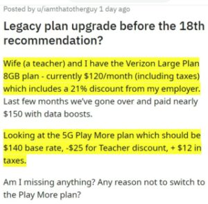 New Verizon Unlimited Plans Myplan Met With Backlash