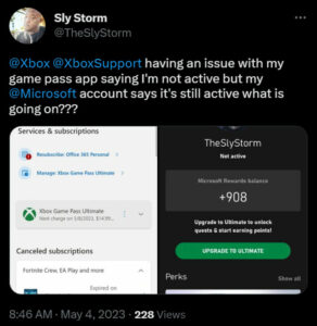 Xbox app not recognizing Ultimate subscription