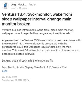 macOS-Ventura-13.4-screensaver-bug-on-Multimonitor-systems-issue-1