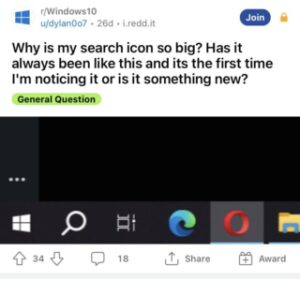 windows-10-latest-search-icon-size-in-taskbar-too-big