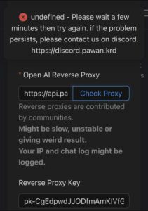 Pawan reverse proxy down or not working
