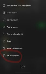 Remove term: how to get Eat the Playlist Spotify how to get Eat the Playlist Spotify
