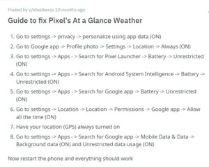 Google-Pixel-Weather-workaround