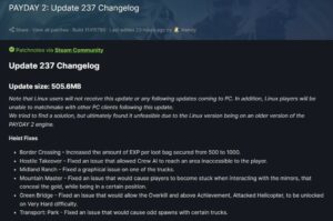 PayDay-2-update-237-patch-notes