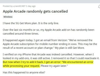 Verizon-keeps-cancelling-free-Apple-Arcade-on-Play-More-issue-2