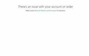 Microsoft Rewards users unable to redeem points & gift cards 