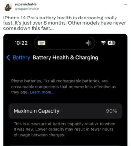 iPhone-14-Pro-decreasing-battery-health-issue-1