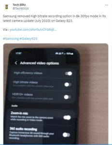 Samsung-Galaxy-S23-camera-update-removed-high-bitrate-videos-option-issue-1