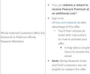 Xfinity-free-Peacock-premium-offer-not-working