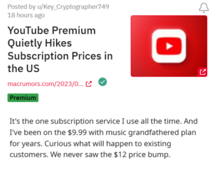 YouTube-Premium-Price-increase-from-$11.99-to-$13.99
