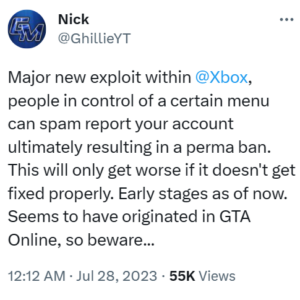 Xbox-exploit-permanently-banning-user-account
