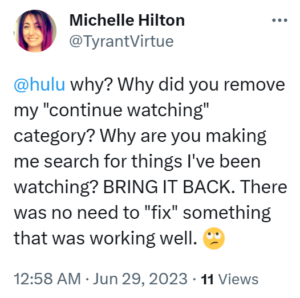 Hulu-Continue-watching-feature-missing