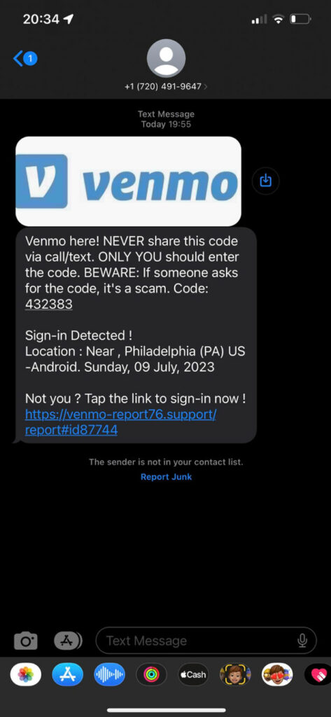 Venmo 'Sign-in Detected' text scam: Here's what we know