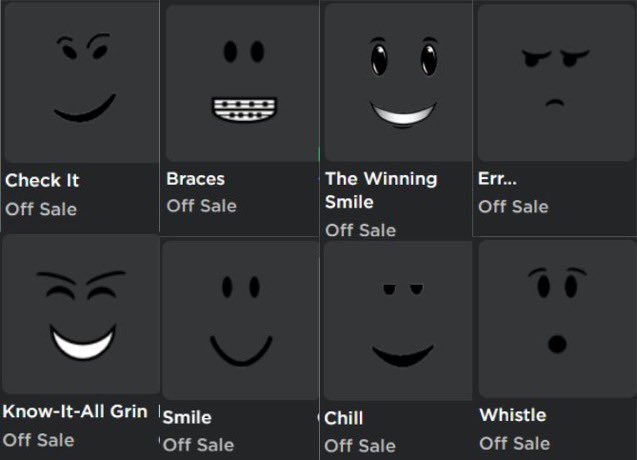 what are your most hated roblox faces (other than obvious picks like  winning smile or man face)
