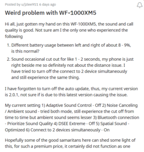 Sony-WF-1000XM5-users-wary-of-installing-new-firmware-updates