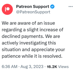 Patreon-declined-or-failed-payments-issue-acknowledged