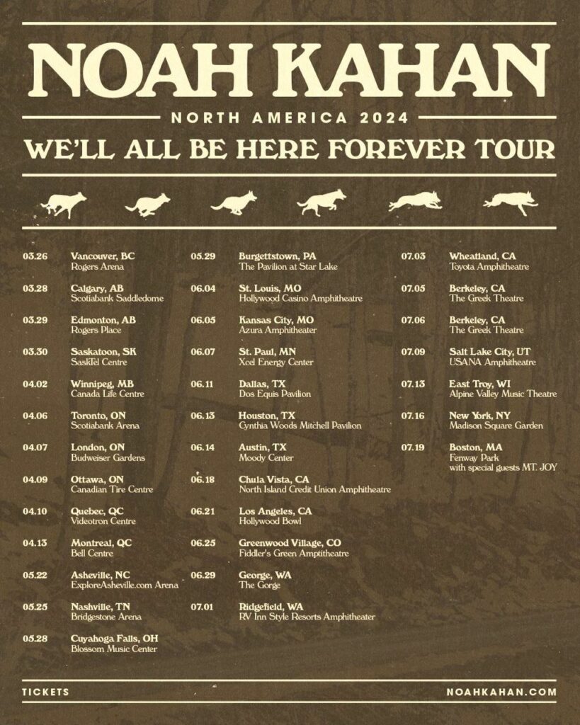 Noah Kahan Tour 2024 presale code for Ticketmaster & more