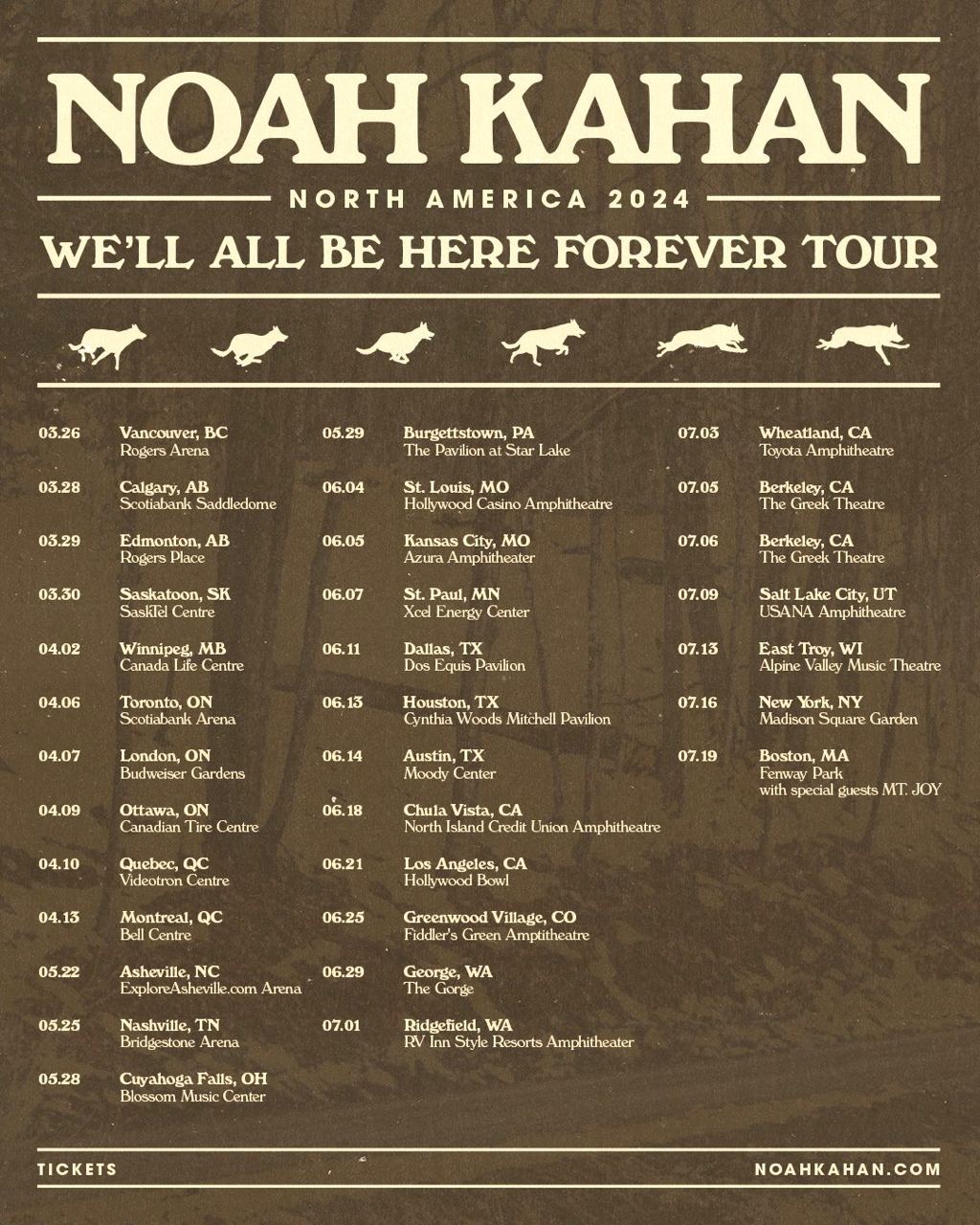 Noah Kahan Tour 2024 presale code for Ticketmaster & more