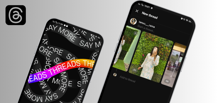 How to attach photos & videos to post on Threads app
