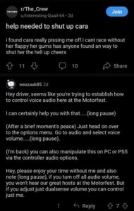 The Crew Motorfest annoying AI assistant