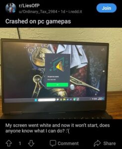 Lies of P crashing after update